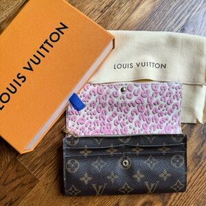 ⚡️Louis Vuitton Stephen Sprouse Limited Edition Blanc Corail Sarah Wallet